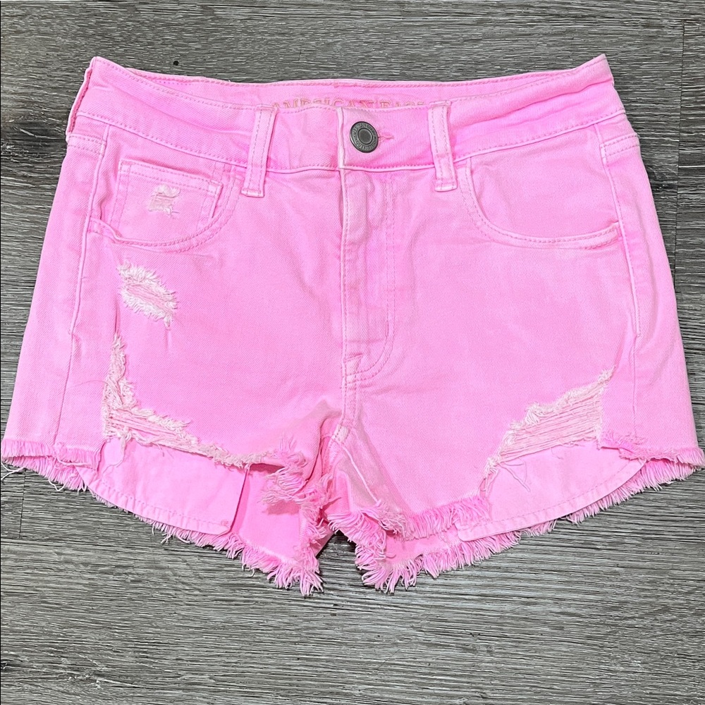 American Eagle Outfitters Pink Jean Shorts
